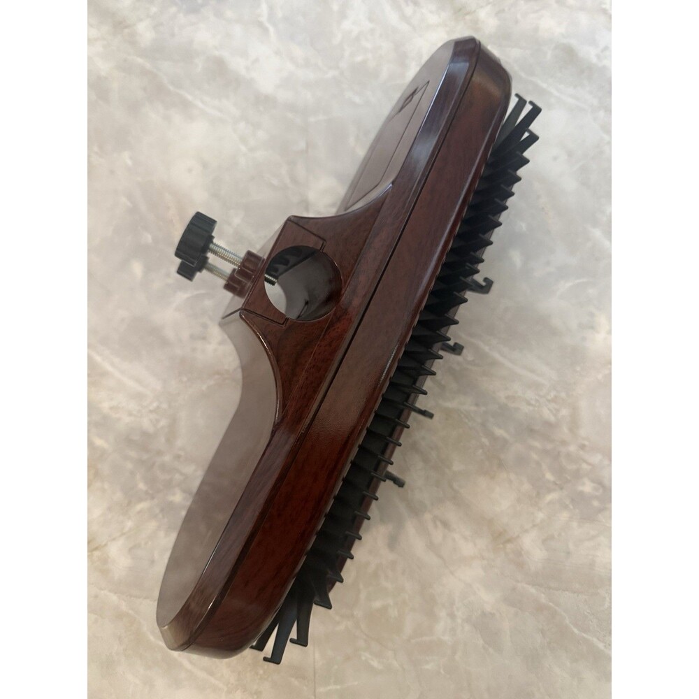 Vintage Motorized Rotating Lighted Tie/Belt Organizer Rack 64 Hooks | Woodgrain
